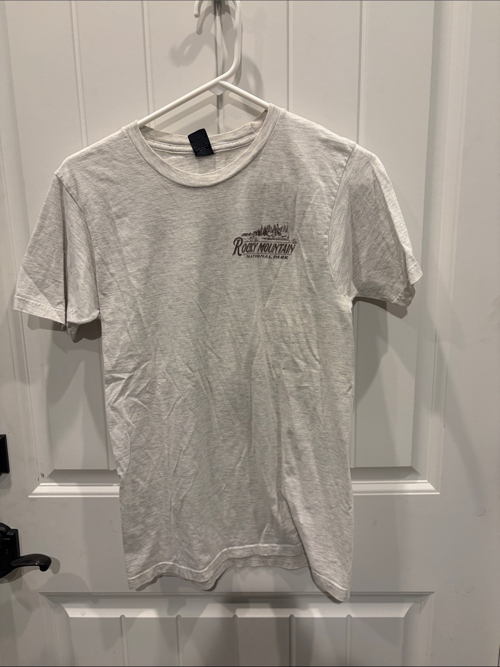 Rocky Mountain Graphic Pocket-Style Men’s T-Shirt - White